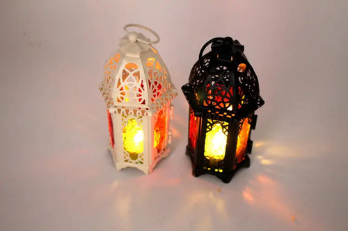 Load image into Gallery viewer, Classic Lantern Candle Holder with Iron and Glass
