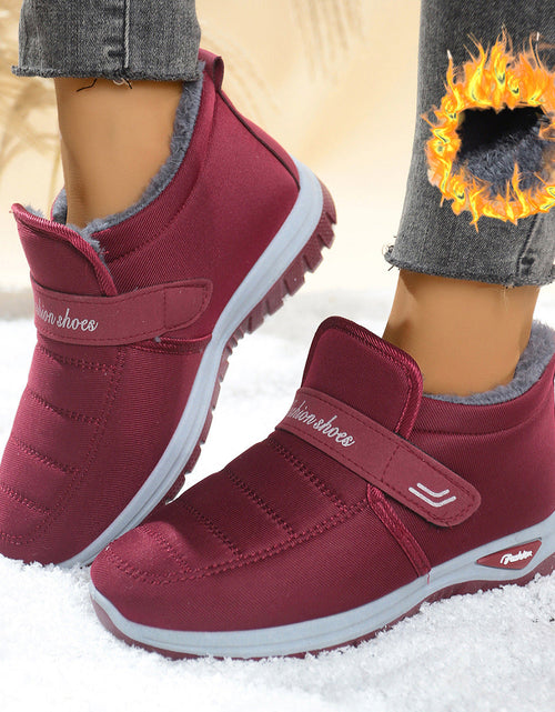 Load image into Gallery viewer, Women’s Fleece-Lined Insulated Snow Boots – Warm Winter Anti-Slip Boots
