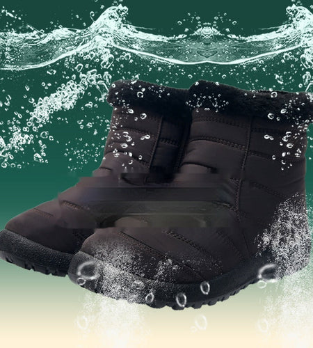 Women’s Thickened Cotton Snow Boots – Waterproof Warm Winter Boots