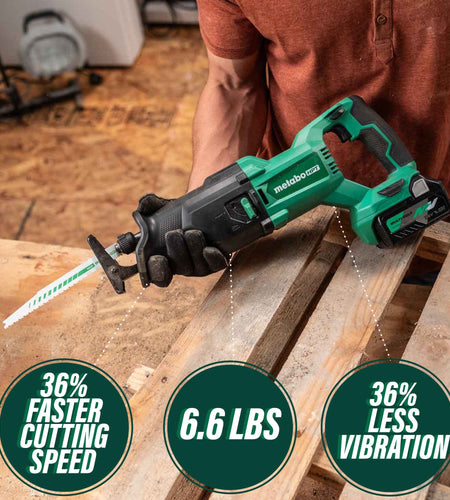 Metabo HPT CR18DBQ4M 18V MultiVolt Cordless Reciprocating Saw (Tool Body Only)