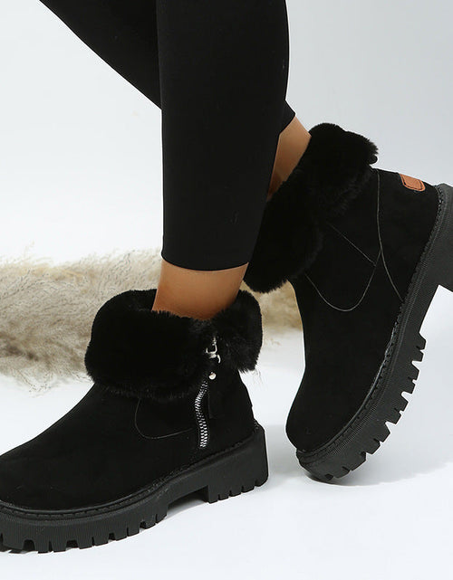 Load image into Gallery viewer, Women’s Plush Snow Boots – Warm Waterproof Winter Boots (Plus Size)
