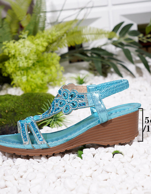 Load image into Gallery viewer, Bohemian Thick-Sole Wedge Sandals – 3 Colors EU 36–42

