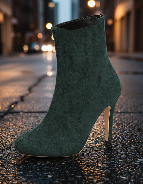 Load image into Gallery viewer, Women’s Suede High Heel Ankle Boots – Figure-Flattering Elegant Booties
