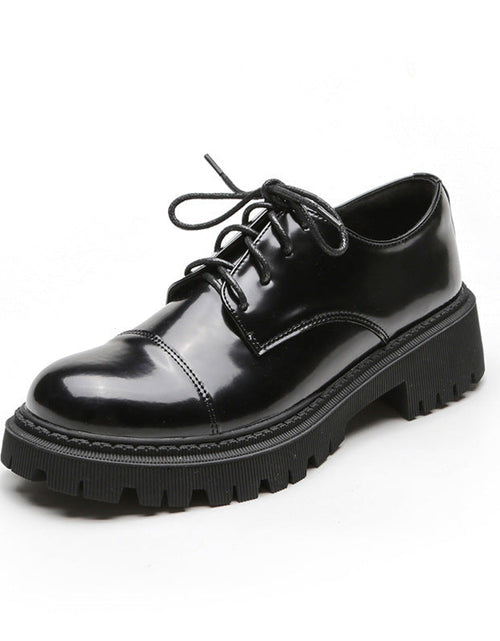 Load image into Gallery viewer, Women’s Solid-Color Retro Slip-On Platform Shoes
