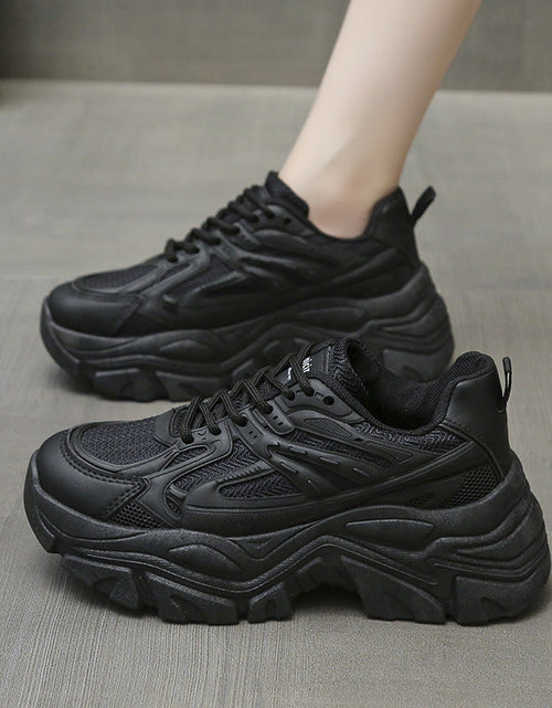 Load image into Gallery viewer, Thick-Bottom Breathable White Shoes for Women — Stylish &amp; Cushioned
