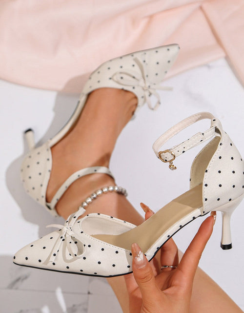 Load image into Gallery viewer, Women's Pointed Toe Stiletto Closed-Toe Sandals – French Style
