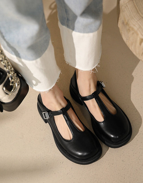 Load image into Gallery viewer, Women’s Shallow-Mouth Mary Jane Shoes
