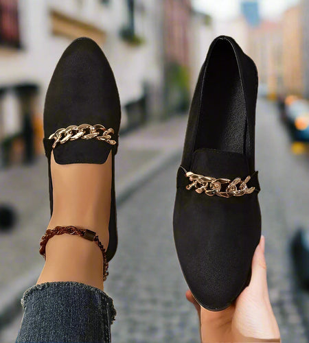 Women’s Pointed Toe Chunky Heel Shoes
