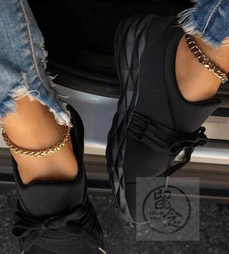 Women’s Laced Summer Sneakers – Lightweight Breathable Casual Shoes