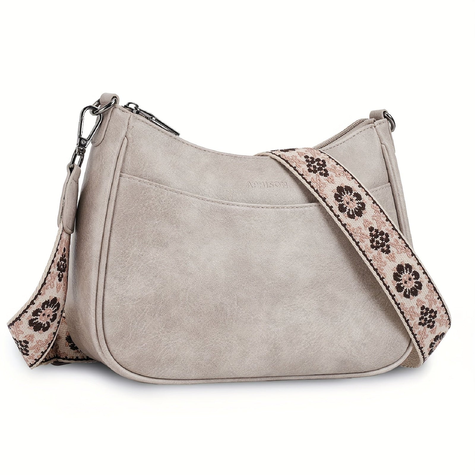 Vintage Crossbody Bag Chic Shoulder Purse Adjustable Strap