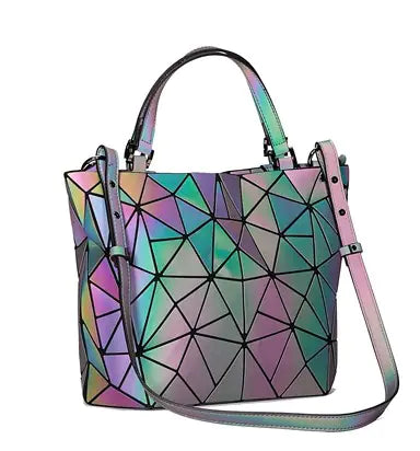 Load image into Gallery viewer, Geometric Laser Women's Handbag and Crossbody Bag
