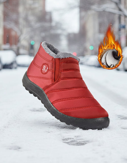 Load image into Gallery viewer, Women’s Warm Padded Lightweight Cotton Boots – Cozy Winter Non-Slip Outdoor Ankle Boots
