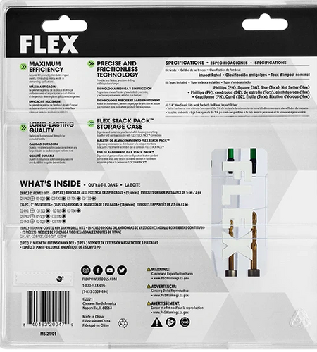 FLEX FAM10001-31 31pc. Impact Drill and Drive Bit Set