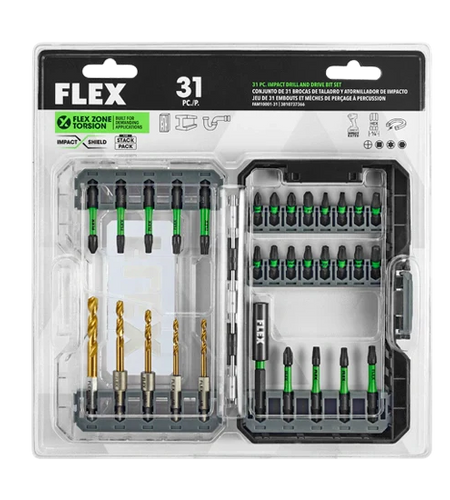 FLEX FAM10001-31 31pc. Impact Drill and Drive Bit Set