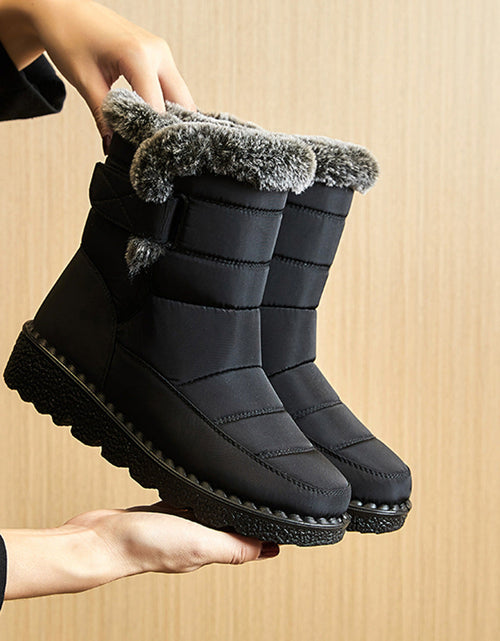 Load image into Gallery viewer, Women’s Waterproof Plush Snow Boots
