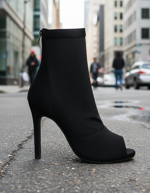 Load image into Gallery viewer, Fishmouth Pointed Stiletto Ankle Boots Women
