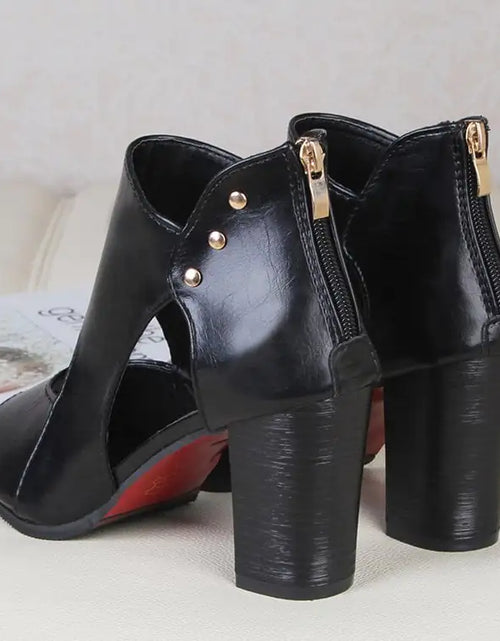 Load image into Gallery viewer, New Fashion Mid-Heel Thick Heel Women's Sandals
