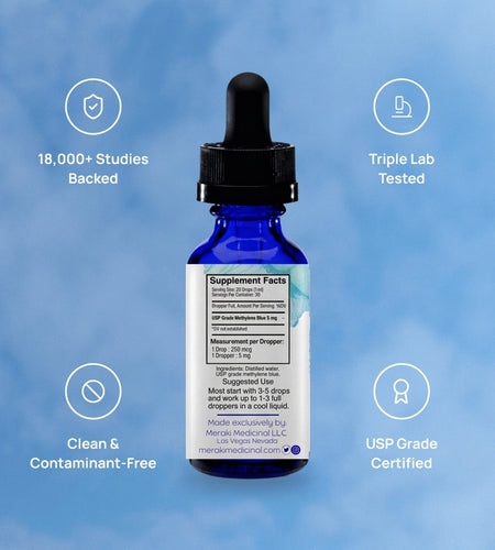Meraki Blu USP Grade Methylene Blue 150mg