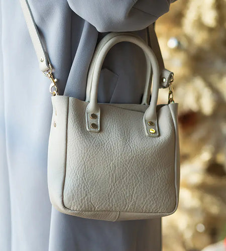 Handmade Soft Leather Commuter Shoulder Bag