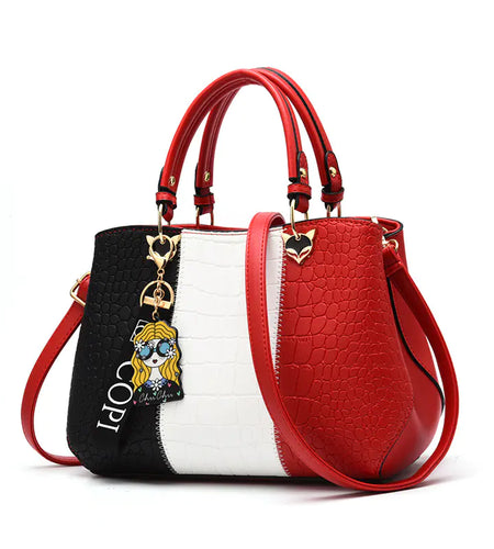 Women's Large Capacity PU Leather Shoulder Bag
