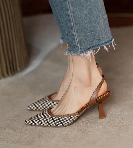 Vintage Pointed Toe Heels for Women