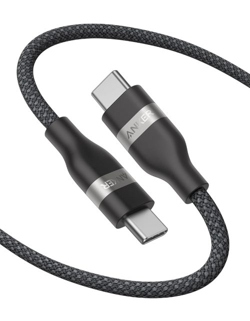 Load image into Gallery viewer, Anker USB-C to USB-C Cable (3 ft / 6 ft, 240W, Upcycled-Braided)
