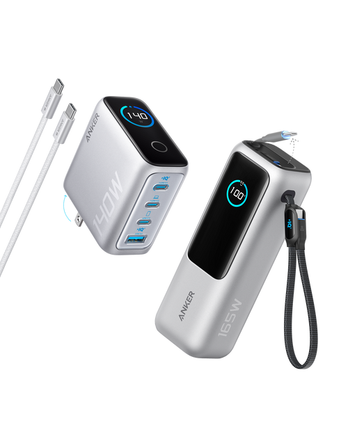 Load image into Gallery viewer, Anker Laptop Power Bank (25K, 165W, Built-In and Retractable Cables)
