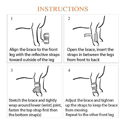 Load image into Gallery viewer, NeoAlly Dog Front Leg Braces: Enhance Safety with Reflective Straps (Pair)
