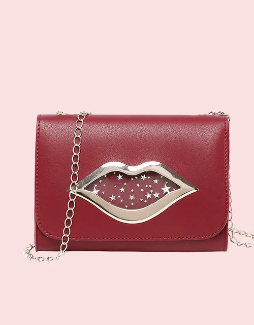 Load image into Gallery viewer, Lips Phone Bag with Chain Strap Crossbody Purse
