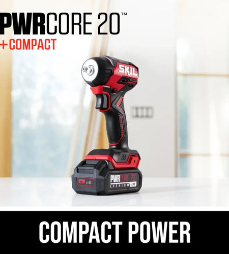 SKIL IW6739B-10 PWR CORE 20™ Brushless 20V 3/8 IN. Compact Impact Wrench Kit