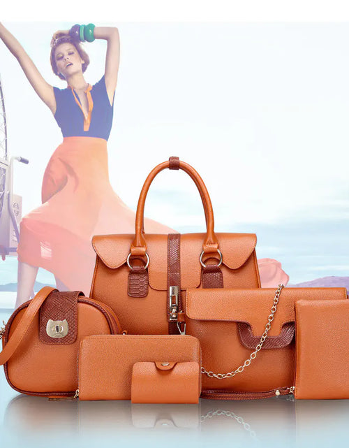Load image into Gallery viewer, Trendy European Style Snake Print Shoulder Bag Set
