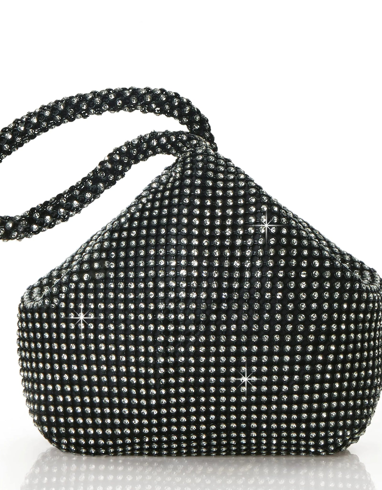 Rhinestone Clutch Evening Bags Sparkly Glitter Triangle Purse