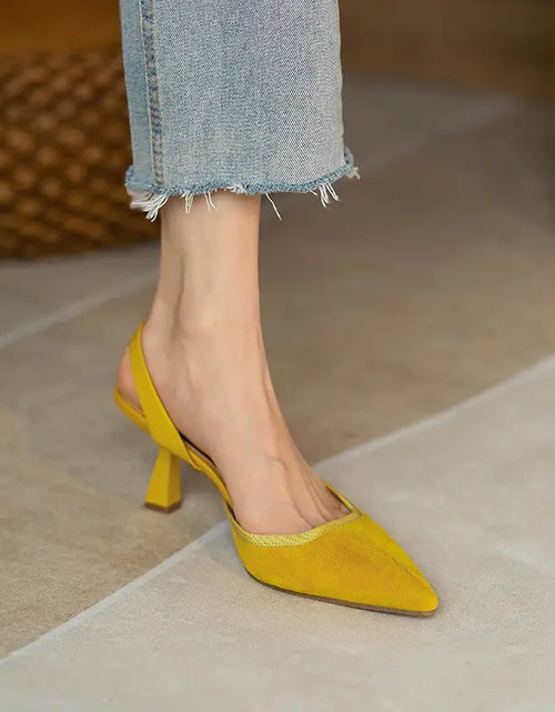 Load image into Gallery viewer, Vintage Pointed Toe Heels for Women
