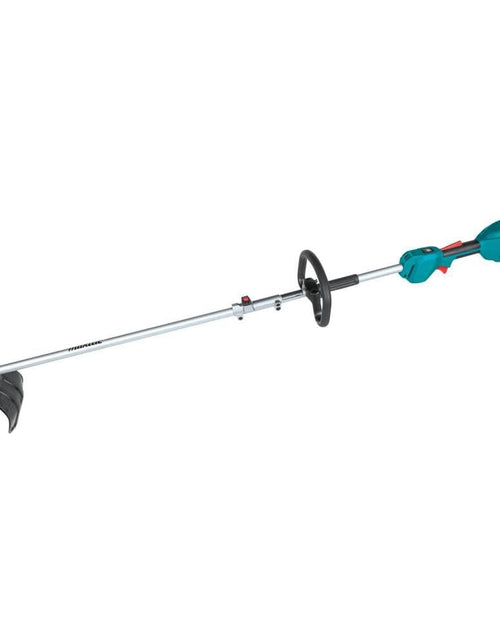 Load image into Gallery viewer, Makita XUX02SM1X3 18V LXT® Lithium-Ion Brushless Cordless Couple Shaft Power Head Kit w/ 13" String Trimmer &amp; Blower Attachments, with one battery (4.0Ah)
