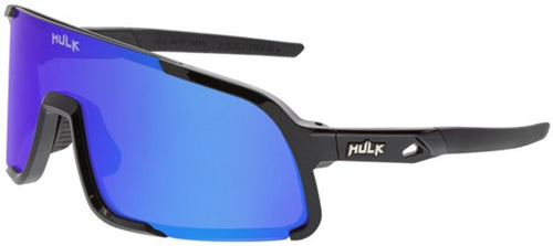Load image into Gallery viewer, Hulk® HK4 Series Black Frame Safety Glasses Polarized Blue Diamond Mirror Lens MAX3® Scratch Resistant Coated
