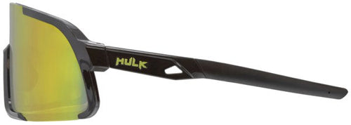 Load image into Gallery viewer, Hulk® HK4 Series Black Frame Safety Glasses Polarized Gold Mirror Lens MAX3® Scratch Resistant Coated
