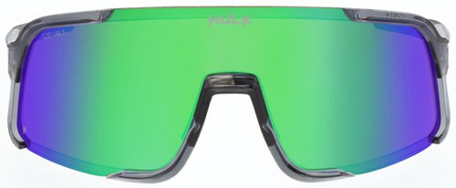 Load image into Gallery viewer, Hulk® HK4 Series Crystal Gray Frame Safety Glasses Polarized Green Mirror Lens MAX3® Scratch Resistant Coating
