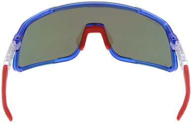Load image into Gallery viewer, Hulk® HK4 Series Bomb Pop Frame Safety Glasses Polarized Blue Diamond Mirror Lens MAX3® Scratch Resistant Coated
