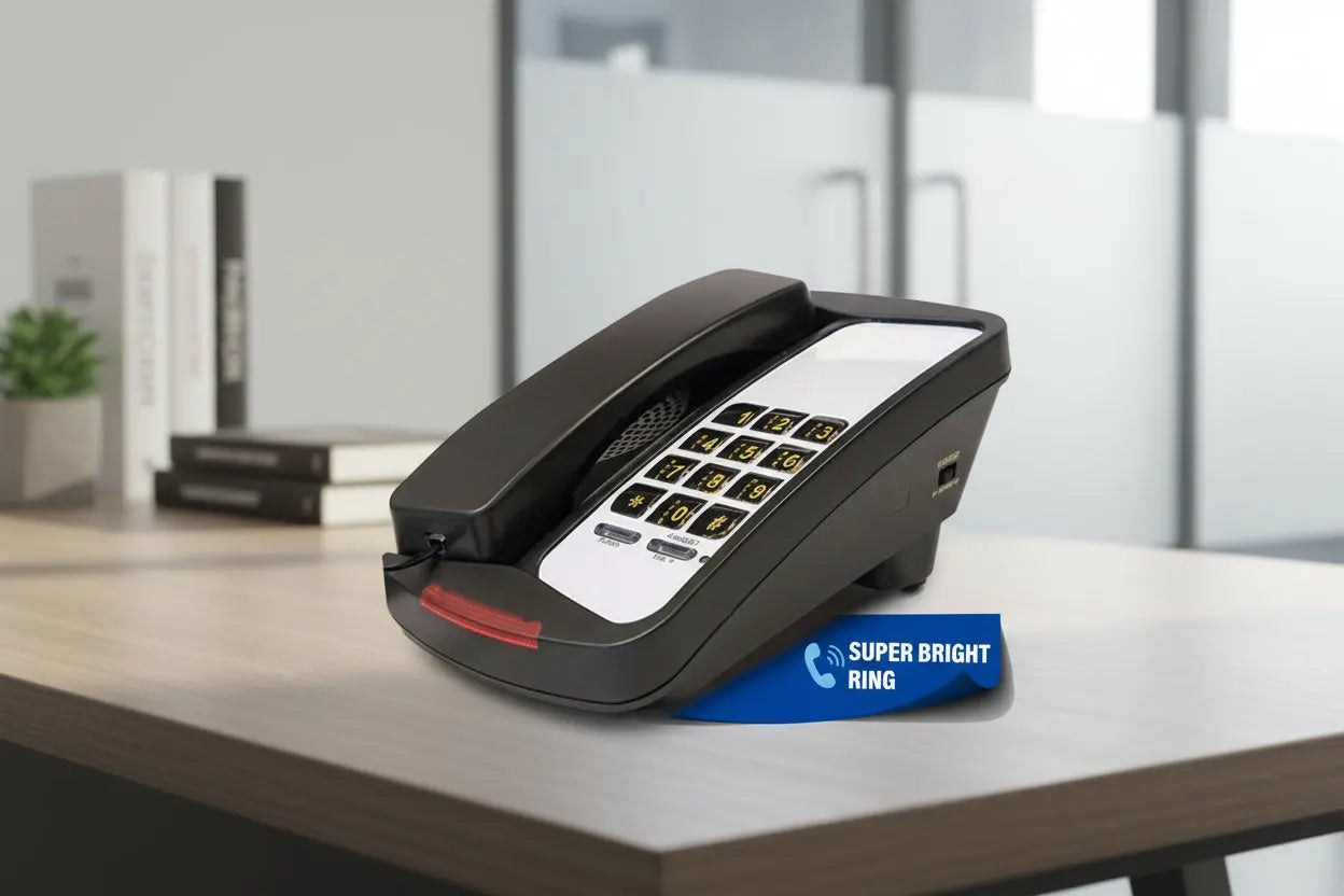 Med-Pat D800 Single Line Analog Desk Set Telephone