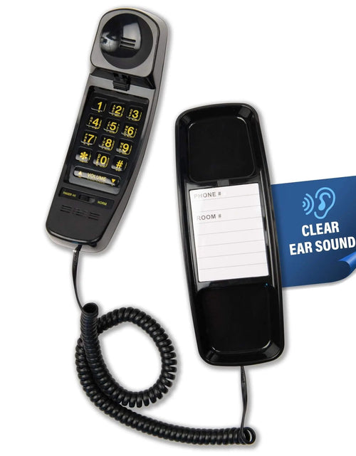 Load image into Gallery viewer, Med-Pat T-4 Trimline Telephone — Corded Amplified Phone, Wall-Mountable &amp; Hearing Aid Compatible for Seniors
