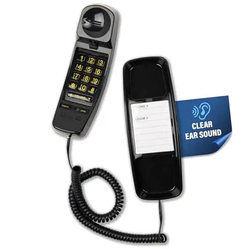 Load image into Gallery viewer, Med-Pat T-4 Trimline Telephone — Corded Amplified Phone, Wall-Mountable &amp; Hearing Aid Compatible for Seniors
