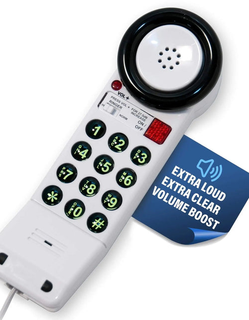 Load image into Gallery viewer, Med-Pat XL88Q One-Piece Phone – Extra-Loud Volume, Visual Ring, Water-Resistant, Hearing Aid Compatible
