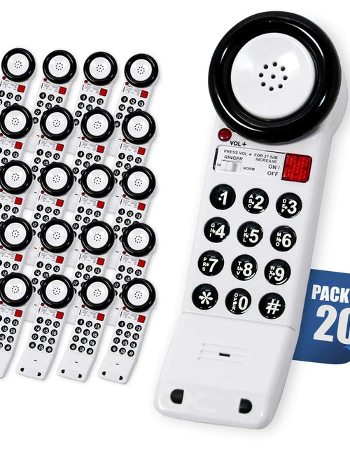 Load image into Gallery viewer, Med-Pat XL88Q One-Piece Phone – Extra-Loud Volume, Visual Ring, Water-Resistant, Hearing Aid Compatible

