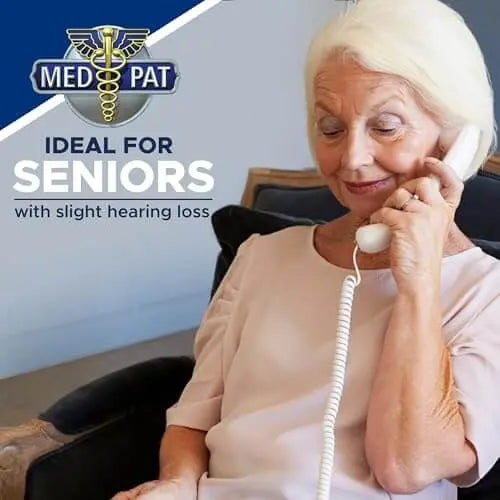 Load image into Gallery viewer, Med-Pat XL88Q One-Piece Phone – Extra-Loud Volume, Visual Ring, Water-Resistant, Hearing Aid Compatible
