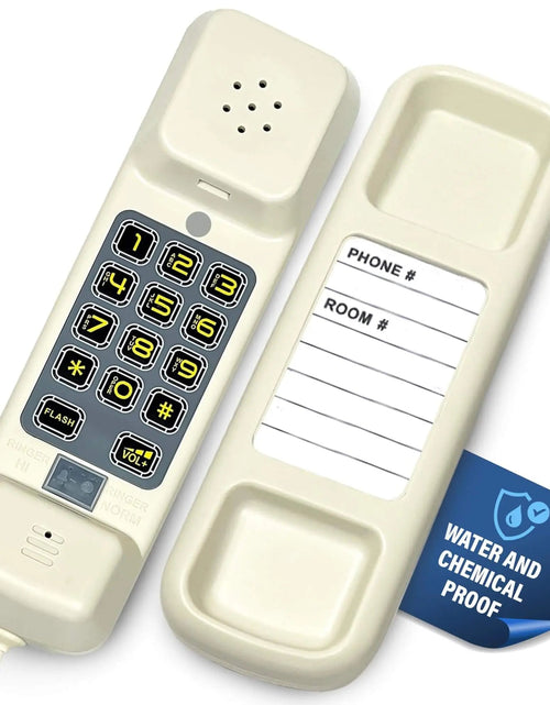 Load image into Gallery viewer, Med-Pat TL-WP Waterproof Trimline Phone – Perfect for Bathrooms, Kitchens, Outdoors
