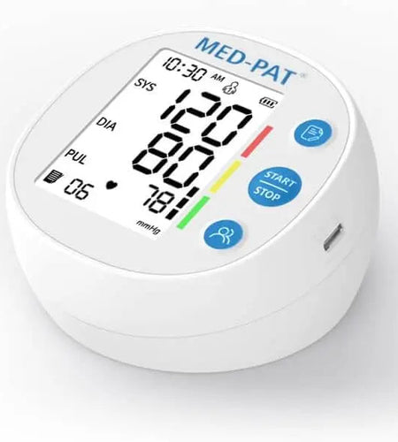 Med-Pat BP-R Round Blood Pressure Monitor | Automatic Digital BP Machine – FDA Cleared
