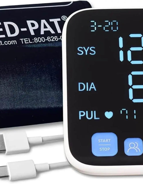 Load image into Gallery viewer, Med-Pat BP-S Arm Blood Pressure Monitor – FDA Cleared, Easy-to-Read Display &amp; One-Touch Operation
