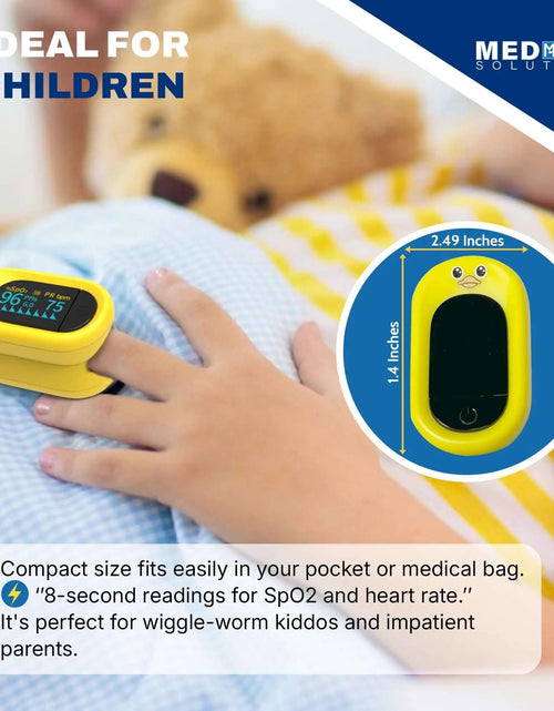 Load image into Gallery viewer, Med-Pat “Ducky” PXC-1 Kids Pulse Oximeter | Fast SpO₂ &amp; Heart Rate | FSA/HSA Eligible
