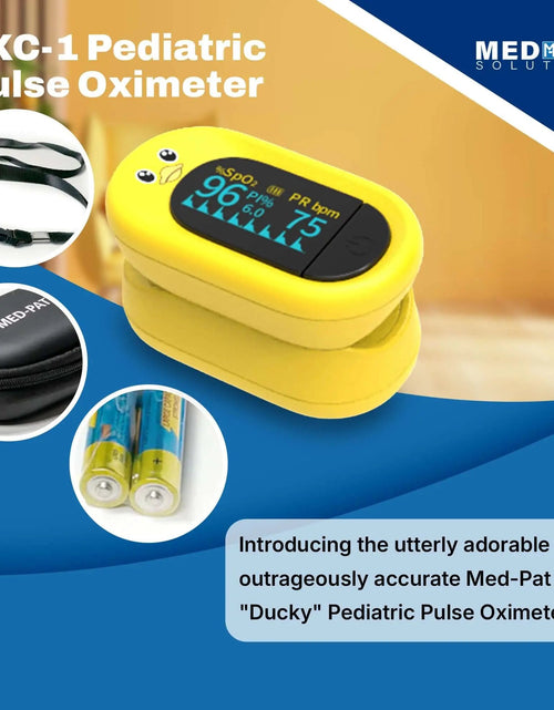 Load image into Gallery viewer, Med-Pat “Ducky” PXC-1 Kids Pulse Oximeter | Fast SpO₂ &amp; Heart Rate | FSA/HSA Eligible
