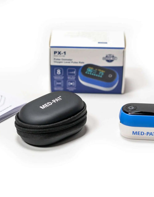 Load image into Gallery viewer, Med-Pat PX-1 Fingertip Pulse Oximeter | Accurate SpO₂ &amp; Pulse Rate Monitor – FDA Approved, FSA/HSA Eligible
